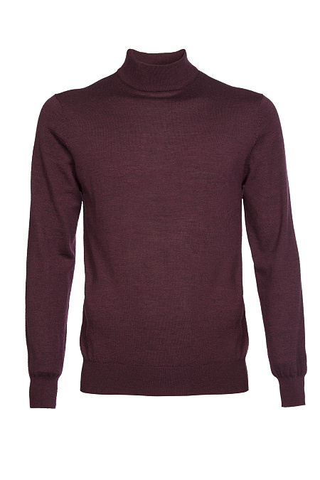 Мужской брендовый бордовая водолазка из шерсти мериноса  арт. M-NECK/34760/4M0833 Meucci (Италия) - фото. Цвет: Бордовый. Купить в интернет-магазине https://shop.meucci.ru

