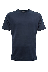 Футболка из хлопка темно-синего цвета (22FRTL4741 NAVY)