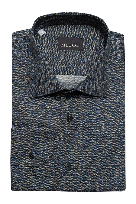 Модная мужская рубашка с цветным орнаментом арт. SL 902020 R 91AG/302117 от Meucci (Италия) - фото. Цвет: Цветной орнамент. Купить в интернет-магазине https://shop.meucci.ru

