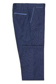 Брюки из шерсти синего цвета  (CP8128 NAVY)