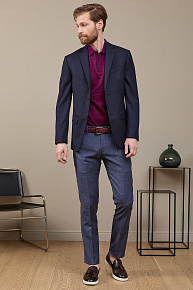 Брюки фиолетовые в клетку (GB 1463 Purple)